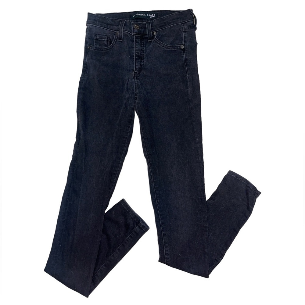 Veronica Beard Kate black 10” skinny jeans women’s size 24
